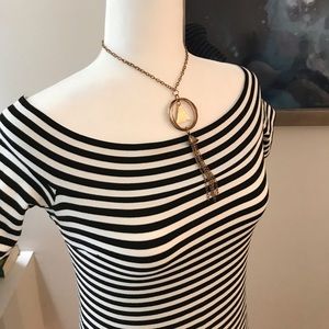 Forever 21 Bardot Striped Mini